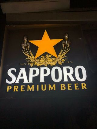 Sapporo Premium Beer Led Sign Opti Neon Light Japanese Brewery