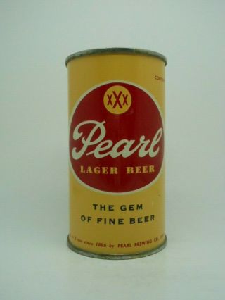 Pearl Lager Flat Top Beer Can - Pearl Brewing Co - San Antonio Texas