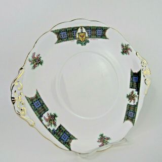 Vintage Bonnie Scotland Fine Bone China Royal Standard 9 " Plate Macdonald Clan