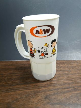 A&w Root Beer Collectibles Mug 1971 Cup Peanut 40 Years 7 " Tall