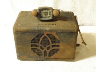 1935 Philco Transitone Automobile Radio Model 805 With Controls