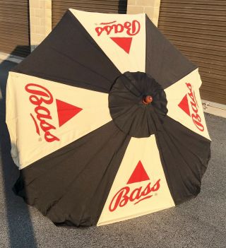 Bass Pale Ale Beer Cloth Market Style Patio Umbrella 7’ Tall - Brand