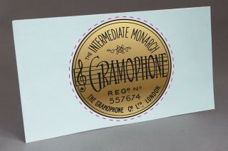 Intermediate Monarch Gramophone Phonograph Water Slide Decal Pre Cut