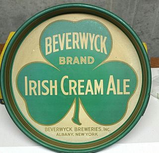 Vintage Beverwyck Brand Irish Cream Ale Beer Tray