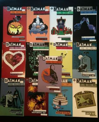Batman Dark Knight The Long Halloween Issues 1 Thru 13 Complete Full Run 1997 Dc