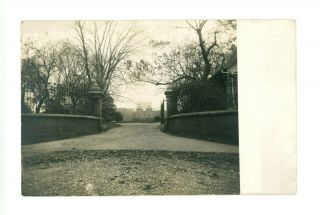 Rppc Gate Entrance To Gallaudet College Washington,  Dc C 1907