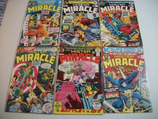 Mister Miracle 4 5 6 7 8 9 Vf (8.  0) Set Jack Kirby Fourth World Big Barda Himon