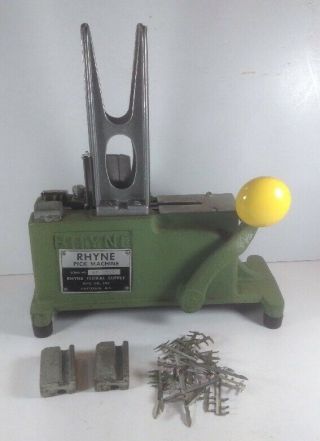 Vintage Rhyne Floral Supply Pick Machine Flower Stemming Tool W/weights