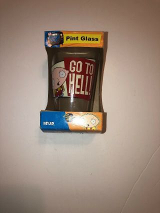 Family Guy Go To Hell Pint Glass Stewie