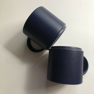 Set Of (2) Teavana Starbucks Royal Blue Cermic Tea Coffee Mug