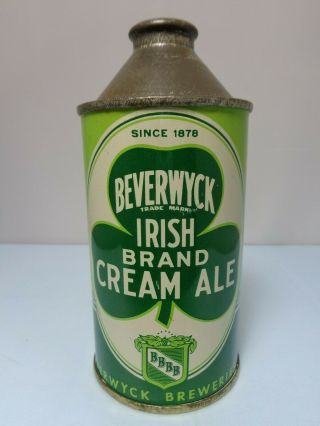 Beverwyck Irish Brand Cream Ale Irtp Cone Top Beer Can 152 - 8 Albany,  York