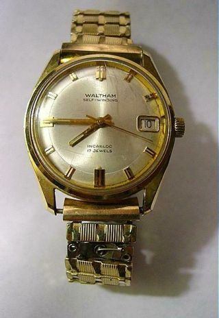 Vintage Waltham Swiss Made Mens Wristwatch 17j Automatic Incabloc As Found