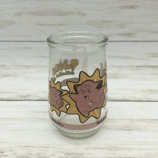 Vintage Welch ' s Pokemon Collectible Glass Jar 35 Clefairy 8 of 9 Without Lid 2
