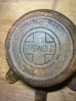 VINTAGE GRISWOLD CAST IRON FRYING PAN ASHTRAY 2