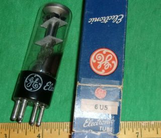 General Electric 6U5/6G5 Electron Ray Tube Magic Tuning Eye Tests Strong L@@Ksee 3