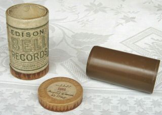 Edison Bell Brown Wax Phonograph Cylinder Record Music Hall Song Harry Bluff