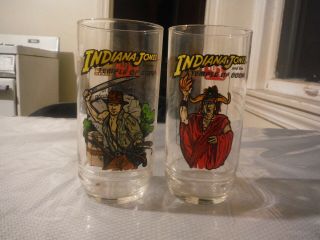 Indiana Jones 7up Glasses
