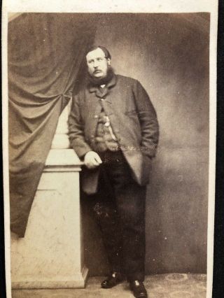 Victorian Carte De Visite CDV: Grand Large Gentleman: Harrison: Kidderminster 2