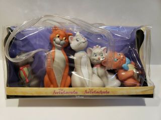 Vintage Set Of 5 Cats From Disney The Aristocats Disney In Package Squeeze Toys