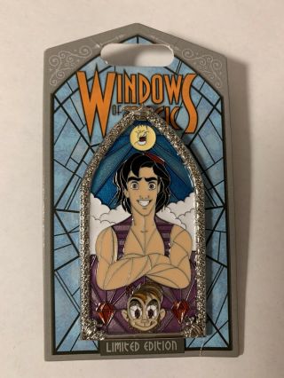 Disneyland Windows Of Magic Pin - Aladdin - Le 2,  000