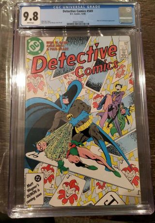 Batman Detective Comics 569 Cgc 9.  8 White Pages - Joker,  Catwoman