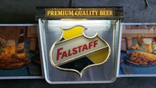 Massive 1950s Falstaff Beer St.  Louis Price Bros Lighted Sign - 2