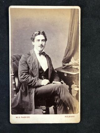 Victorian Carte De Visite Cdv: Gentleman Named Turner?: Parker: Holborn