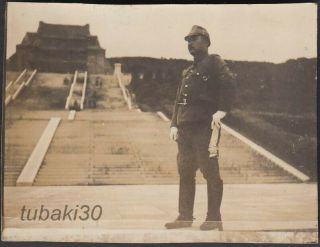 F4 China Nanking 南京 1930s Photo Sun Yat - Sen Mausoleum Japanese Officer