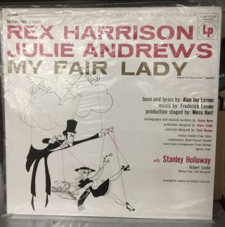Rex Harrison,  Julie Andrews ‎– My Fair Lady Obc Vinyl Lp