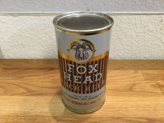 Fox Head Bock Beer (66 - 16) Empty Flat Top Beer Can By Fox Head,  Waukesha,  Wi