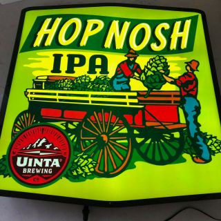 Unita Brewing Hop Nosh Ipa Beer Pub Sign 20 " X 19 " Advertising Bar Man Cave