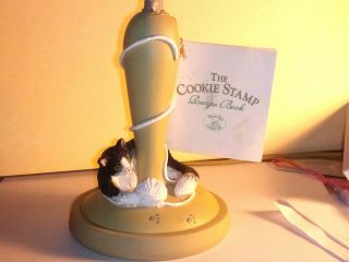 Brown Bag Cookie Art 1995 Stamp - Contented Cat 9 - Retired Mold Press / Figurine
