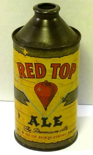 Red Top Ale Cone Top Beer Can Iconic Design And Colors