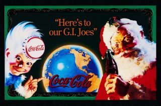 Coca Cola Santa (series 6) Jumbo Card 6 From Sign Of Good Taste Set - 1995