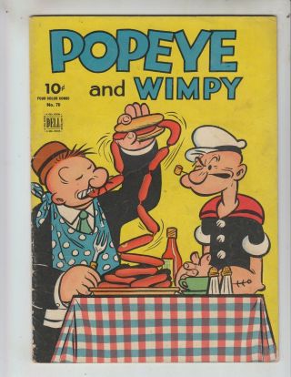 Four Color 70 F,  (6.  5) 4/45 Popeye And Wimpy Book