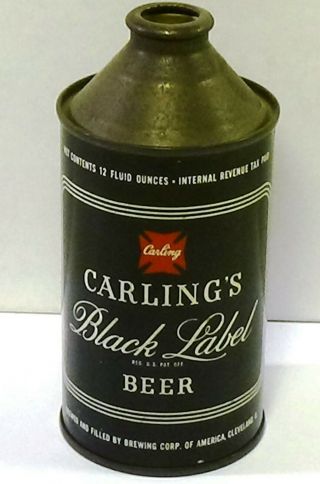Carling’s Black Label Cone Top Beer Can Strong Example