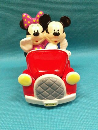 Houston Harvest Disney Mickey And Minnie Mouse Car Collectible Cookie Jar 31329