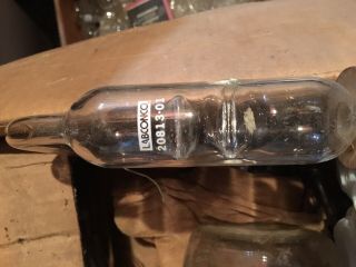 Vintage Labconco 20813 - 01 Glass Replacement Connecting Bulb Chemistry