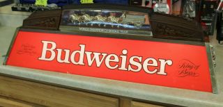 Budweiser World Champion Clydesdale Team Pool Table Light