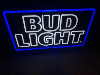 Bud Light Beer Led Sign - Opti Neon - Authentic - Nib -