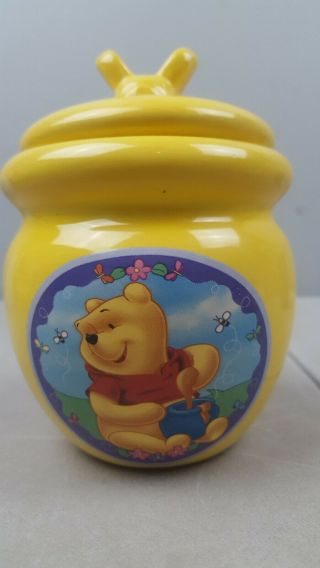 Disney Winnie The Pooh Honey Pot Ceramic Small Candy Cookie Jar