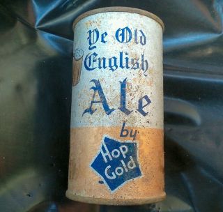 Hop Gold Old English Style Ale Beer Flat Top Beer Can O\i