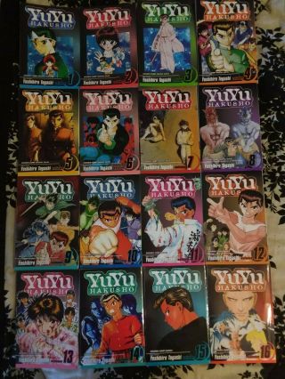 Yu Yu Hakusho Vols.  1 - 16 In English Shonen Jump Manga Rated " T " For Teen