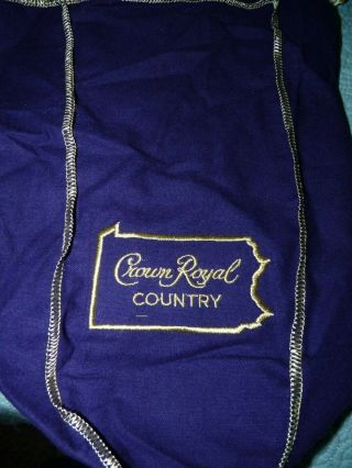 Limited Edition Crown Royal Pennsylvania State Purple 1 Empty Bag 750 Ml
