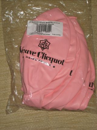 4 X Packs Of 6 X Veuve Clicquot Champagne Pink Helium Balloons Plus Wool Blanket