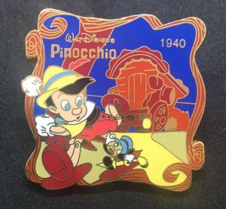 Disney History Of Art Japan Pinocchio Jiminy Cricket Running 1940 Pin Le 1000