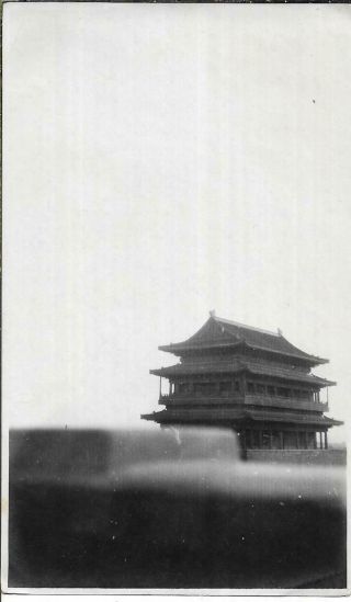ANTIQUE PHOTO CHINA 1920/30s HA - TA - MEN Chongwenmen GATE PEKING BEIJING 2 2