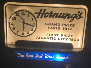 Hornungs Beer Lighted Cash Register Sign