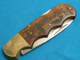 Vintage Precise Deerslayer Japan Elk Lockback Folding Hunter Knife Gerber Magnum