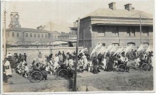 ANTIQUE PHOTO CHINA 1920/30s SHANGHAI CHINESE FUNERAL PROCESSION 2